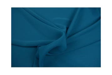 15 meter chiffon stof - petrol, Overige kleuren, 120 cm of meer, Ophalen of Verzenden, Polyester