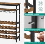 2dekans | Niceey – Wijnkast Met Glazenhouder – Voor 24, Huis en Inrichting, Ophalen of Verzenden, Nieuw