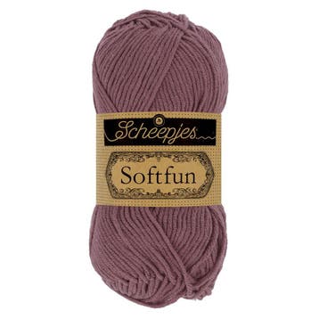 Scheepjes Softfun - 2624 Mauve - Haakgaren / Breigaren, Ophalen of Verzenden, Nieuw, Breien of Haken, Wol of Garen