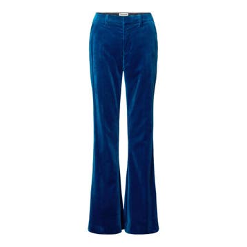 Zadig & Voltaire • pantalon Prevy velvet blauw • 32 (FR34), Zadig & Voltaire, Nieuw, Maat 34 (XS) of kleiner, Verzenden