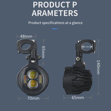 Set van 2x 100W Motor LED Verstralers - Dubbele Kleur & Flit, Verzenden, Nieuw