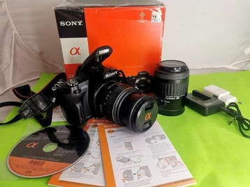 Sony KIT Alpha A230 DSLR con obiettivi Sony 18-55mm e Tamron, Nieuw