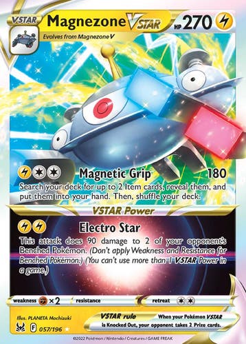 Magnezone VSTAR  057/196 Lost Origin, Ophalen of Verzenden, Nieuw, Losse kaart, Foil