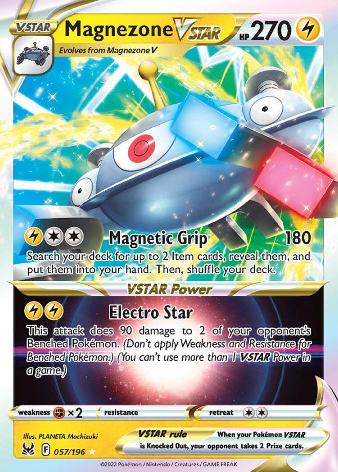 Magnezone VSTAR  057/196 Lost Origin, Hobby en Vrije tijd, Verzamelkaartspellen | Pokémon, Losse kaart, Nieuw, Foil, Ophalen of Verzenden