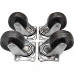 Benson Zwenkwiel set - Ø 32 mm - 20 kg draagvermogen - zw.., Doe-het-zelf en Verbouw, Zwenkwielen, Ophalen of Verzenden, Nieuw