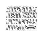 Hardline Boat Lettering Registration Kit 3 in. - 800, Ophalen of Verzenden