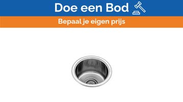 Bieden: Alpes VDF 31 sink drainage basin round stainless st, Ophalen of Verzenden, Nieuw