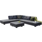 Santa Monica hoek loungeset 4 delig aluminium antraciet, Ophalen of Verzenden, Nieuw, Aluminium