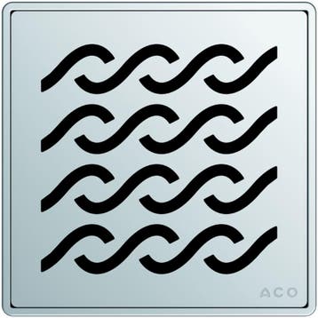 ACO Showerdrain Easyflow designrooster vierkant Hawaii, Ophalen of Verzenden, Nieuw