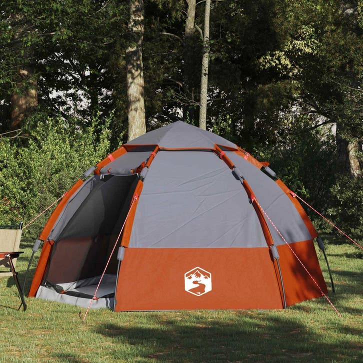 vidaXL Instant tent met regenhoes voor 4 personen met snelle, Caravans en Kamperen, Tenten, Nieuw, Verzenden
