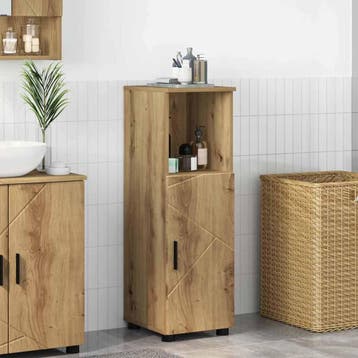 vidaXL Badkamer Kast Artisan Eiken 30 x 35 x 95 cm, Verzenden, Nieuw