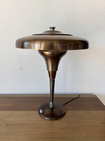 Bankierslamp - UFO - Staal - UFO, Antiek en Kunst