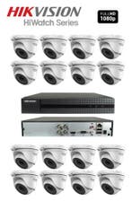 Hikvision Turbo3.0 Complete set van 16x 2 MP Camera's +2TB, Ophalen of Verzenden