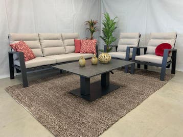 Te Velde aluminium 3 zits sofa set grace, Nieuw, Loungeset