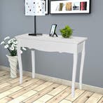 vidaXL Bijzettafel wit, Huis en Inrichting, Tafels | Bijzettafels, Verzenden, Nieuw, Hout, 60 cm of meer
