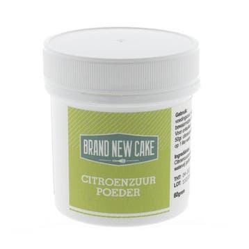 BrandNewCake Citroenzuur poeder 60 gram, Hobby en Vrije tijd, Taarten en Cupcakes maken, Verzenden, Nieuw