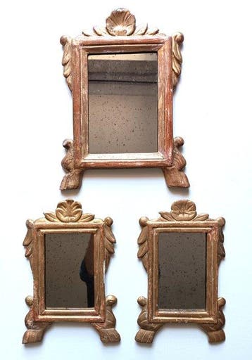 Oud drieluik van Cartaglorie (3) - Hout, Glas - 1750-1800