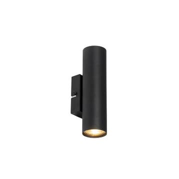 Moderne wandlamp zwart 2-lichts - Jeana, Huis en Inrichting, Lampen | Wandlampen, Verzenden, Nieuw, Modern