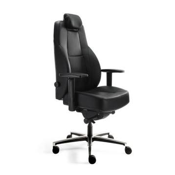 (MDK-107446) B1 24-Uur Stoel &ndash; leder zwart, Ophalen of Verzenden, In hoogte verstelbaar, Nieuw