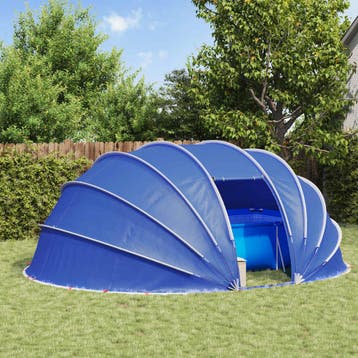 vidaXL Zwembad Tent Koepel 538 x 440 x 204 cm Azure Blauw, Verzenden, Nieuw