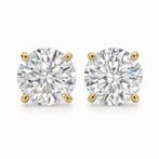Oorbellen - 14 karaat Geel goud - 6.03ct. tw. Diamant, Sieraden, Tassen en Uiterlijk, Oorbellen, Nieuw
