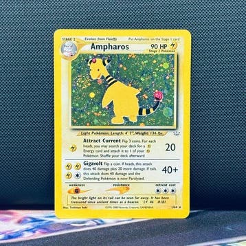 Pokémon Card - AMPHAROS HOLO 1 - Pokémon, Nieuw
