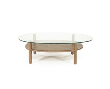 Salontafel Cleo 101.5x73cm - lichtbruin | Eleonora, Ophalen of Verzenden, Nieuw