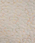 Gewatteerde Quilt Bloemen Ecru, Hobby en Vrije tijd, Stoffen en Lappen, Nieuw, Overige kleuren