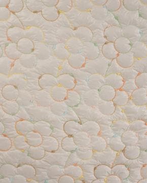 Gewatteerde Quilt Bloemen Ecru, Nieuw, Overige kleuren