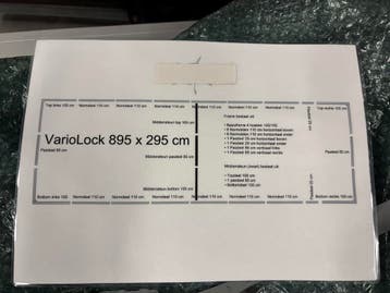 AV Stumpfl VarioLock 895 × 295 cm – opzicht projectiescherm, Ophalen, Handmatig, Zo goed als nieuw