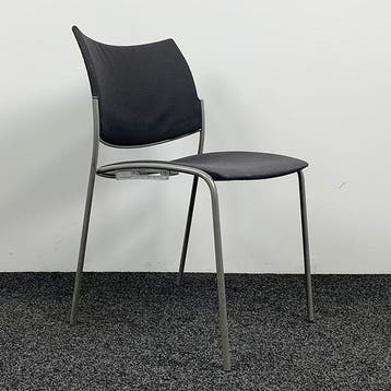 Casala Kantinestoel - Grijs Gestoffeerd, Ophalen of Verzenden, Gebruikt, Grijs