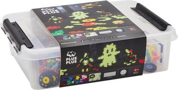 Plus-Plus Glow in the dark Opbergbox Build and 2000 delige, Verzenden, Nieuw
