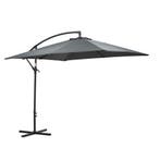 Garden Impressions Corfu parasol 250x250 - donker grijs, Tuin en Terras, Verzenden, Nieuw