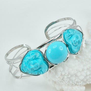 Turquoise - Zilver - Armband - TURCHESE ARIZONA, Sieraden, Tassen en Uiterlijk