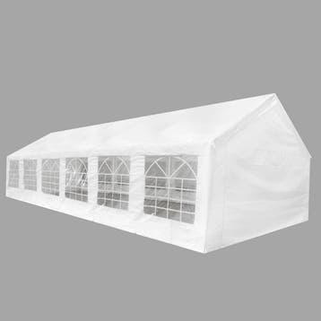 vidaXL Partytent 12x6 m wit, Tuin en Terras, Verzenden, Nieuw, Partytent