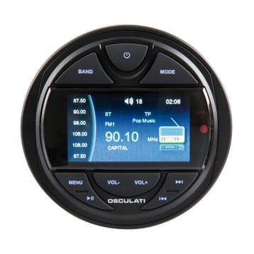 Osculati Radio Spatwaterdicht Rond met Bluetooth en DAB+, Ophalen of Verzenden, Nieuw