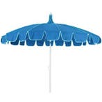 Parasol | Decoris | Ø 195 x 215 cm (Blauw, Rond), Verzenden, Nieuw