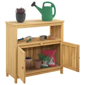 vidaXL Tuin Console Tafel Licht acacia 80 x 35 x 75 cm, Verzenden, Nieuw