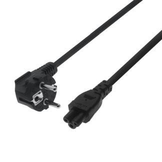 Flexibele C5 voedingskabel | ProCable | 0.5 meter (Haaks), Computers en Software, Pc- en Netwerkkabels, Nieuw, Verzenden
