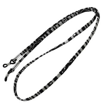 Fako Bijoux - Brillenkoord - Inka - 70cm - Zwart/Wit, Verzenden, Nieuw