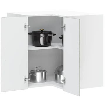 vidaXL Keuken hoekkast Porto bewerkt hout grijs sonoma, Verzenden, Nieuw, Grijs