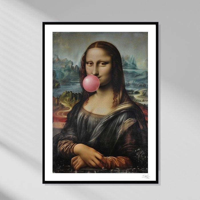 SKE - Bubble Mona Lisa, Antiek en Kunst, Kunst | Designobjecten