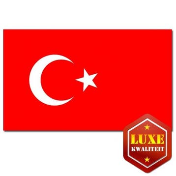 Turkse vlag goede kwaliteit - Turkije versiering, Ophalen of Verzenden, Nieuw