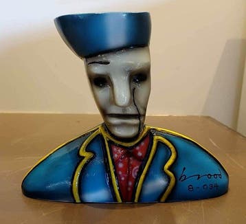 Herman Brood (1946-2001) - Beeld, Zelf portret small - 19 cm