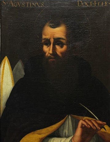 Joseph de Ribera (1591-1658); suiveur de - Saint Augustine,