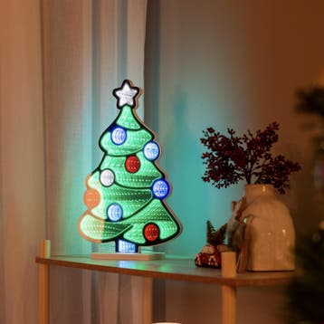 Kerst tafellamp kerstboom incl. LED met timer - Infinidade, Verzenden, Nieuw