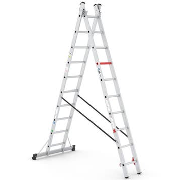Aanbieding: Reformladder Wixor 2x10 sporten, Doe-het-zelf en Verbouw, Ladders en Trappen, Nieuw