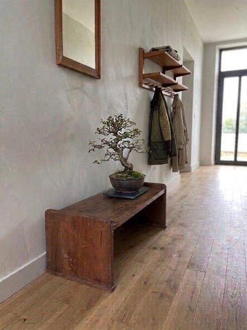 Wandtafel - Hout, Fijne Japanse hardhouten afwerkingen,