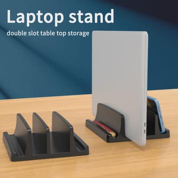 Verticale Laptop Stand met 3 Sleuven - Organizer voor MacBoo, Computers en Software, Laptopstandaarden, Verzenden, Nieuw
