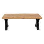 Salontafel Mangohout Cedric 130 cm, Verzenden, Nieuw, Industriële meubels, Overige vormen